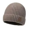 Chapéu Masculino Moda Circunferência da Cabeça Grande Plus Veludo Engrossado Gorro de Tricô Masculino Circunferência da Cabeça Grande Adulto Proteção para Orelhas Quente Proteção contra Frio Exterior