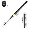 Transfronteiriço Novo Kit com 7 Pincéis Portáteis Removíveis para Nail Art Caneta de Pintura Colorida Caneta para Pintura Halo Caneta Metálica para Fototerapia