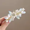 Estilo Coreano Estilo Antiguo Lirio del Valle Perla Pasador de Pelo Nuevo Estilo Chino Pinza de Resorte para Recogido Parcial en la Parte Posterior de la Cabeza Estilo Chino Dulce Tocados de la Dinastía Han