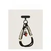 Correa de muñeca para teléfono tejida a mano creativa, llavero girly colorido estilo caramelo, accesorio portátil desmontable