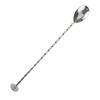 Espátula de Rosca de Aço Inoxidável com Cabo Longo Colher de Bar Colher para Bar de Coquetéis Colher para Mexer Café Chá com Leite Colher de Bar Minimalista