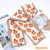 Bufanda de Seda Retro Francesa Cinta para el Cabello Lazo Bolsa Multiusos Elegante Bufanda Pequeña Satén Larga Estampada Sombrerería