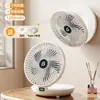 Ventilador de Escritorio Montado en Pared, Ventilador USB de Escritorio para Dormitorio Estudiantil al Aire Libre, Carga Conveniente, Ventilador Plegable