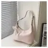 2026 Nuevo Estilo Coreano Simple Ins de Moda para Viajes Diarios Bolso de Hombro Único Bolso de Mano Casual con Lazo Bolso de Axila Bolso para Mujer