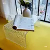 Mesa pequeña para ventanal de dormitorio, tablero de acrílico transparente, vidrio templado, diseño minimalista, adecuada para uso doméstico como tocador o mesa de centro
