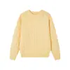 Suéter Jianheng Otoño e Invierno para Hombre Cuello Redondo Ajustado Tejido de Punto Trenzado Color Sólido Simple Casual Transfronterizo Camiseta Base de Punto Personalizable