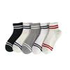 Calcetines Blancos Estilo Japonés Mujer Ins Trendy Primavera y Otoño Calcetines de Media Caña para Mujer Calcetines de Algodón Calcetines Deportivos Rayados Calcetines Cortos Estilo Academia