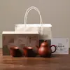 Tetera Miyan Zhuni Zisha, Exquisita Tetera con Forma de Pera, Tetera Vintage para Preparar Té con Filtro en Forma de Bola, Juego de Té Kung Fu Chino Zisha