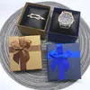 Nueva Caja de Relojes con Arte Latte Cruzado 8*9 Caja para Pulseras al por Mayor Caja de Joyería Empaque Caja de Regalo para Joyería