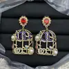 Aretes de Letra Doble C Estilo Chanel para Mujer, Aretes de Botón con Diseño de Nicho, Aretes de Lujo Ligero Inspirados en Chanel, Aguja de Plata