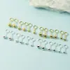 Pendientes de Tachuela Curvos Pequeños Simples y Versátiles para Mujer, Tachuelas Ovaladas Mate para Cartílago, Pendientes Curvos de Aro para Pareja, Accesorios Compactos Versátiles