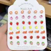 Decorações de Arte para Unhas em Resina, Frutas Realistas, Decorações Frescas para Unhas DIY, Brincos, Acessórios para Capa de Celular, Acessórios Vestíveis para Unhas