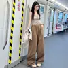 Calça Banana Wide Leg para Mulheres, Novo Modelo Primavera 2026, Calça de Moletom Reta Petite, Calça Esportiva Larga Oversized de Cintura Alta