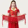 Em Estoque Transfronteiriço Amazonia Dança do Ventre Lantejoula Franja Feminino Cachecol de Quadril Cinto de Cintura de Performance Corrente de Cintura para Dança Indiana