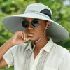 Sombrero de Sol con Ala Extra Ancha de 15 CM, Sombrero Tipo Cubeta Transpirable para Pesca, Senderismo, Actividades al Aire Libre, Protección UV