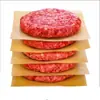 Papel Partidor de Hamburguesas Congeladas Papel Almohadilla para Hamburguesas Papel Almohadilla Impermeable Antiadherente para Freír Papel Absorbente de Aceite Marrón Blanco Opcional