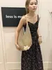 Bolso de Mano Tejido de Moda para Mujer de Verano, Bolso de Hombro de Malla Elegante y Moderno, Bolso Tejido de Paja para Viajes a la Playa