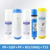 Nivel Doméstico/Bricolaje 5 10 pulgadas Algodón PP Carbón Activado Carbono Comprimido Membrana Ro Post-Carbon Juego Completo Purificador de Agua Cartucho de Filtro Universal