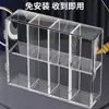 Estante de exhibición de caja ciega con persiana para gabinete a prueba de polvo transparente, múltiples cajas de almacenamiento para figuras, caja de exhibición de adornos de acrílico