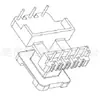 Transformador EE22 Esqueleto EE23 Esqueleto de Baquelita Esqueleto de Alta Frecuencia Carrete Vertical Ensanchado 5+3 Pines 2208
