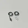 Aretes de Guerrero de Dibujos Animados para Hombres, Clips para Orejas Creativos Personalizados Inspirados en Anime, Accesorios para Orejas con Diseño de Nicho a la Moda, Superficie Lisa