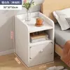 Mesita de noche sencilla para casas pequeñas, mueble de almacenamiento para dormitorio, mueble ultraestrecho para viviendas de alquiler