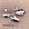 Direto da fábrica proteção ambiental Taiwan acrílico gota d'água fundo plano ponta fina sem furo furadeira roupa DIY capa de celular acessórios bolsa