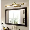 Luz frontal para espejo de baño LED minimalista transfronteriza, luz para cuadro al óleo, luz de tocador, tres temperaturas de color, Guangdong moderno minimalista, control remoto
