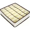 Caja de almacenamiento para ropa interior color rosa beige de cuatro piezas caja de almacenamiento de tela para calcetines caja de almacenamiento para sujetadores 6 compartimentos 7 compartimentos 8 compartimentos 2
