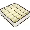Caja de almacenamiento para ropa interior color rosa beige de cuatro piezas caja de almacenamiento de tela para calcetines caja de almacenamiento para sujetadores 6 compartimentos 7 compartimentos 8 compartimentos 2