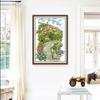 Suministro transfronterizo bordado de hilo nuevo estilo europeo villa jardín Castillo paisaje punto de cruz bordado completo pintura decorativa grande para sala de estar