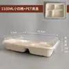 Caixa de Almoço Descartável com Quatro Compartimentos, 3 Compartimentos, 4 Compartimentos, 5 e 6 Compartimentos, Caixa de Almoço para Viagem, Bandeja de Prato de Jantar Descartável de Polpa Biodegradável