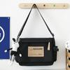 Bolsa de trabalho estilo japonês retrô mensageiro bolsa masculina ins bolsa de ombro de classe de estudante universitário bolsa transversal de grande capacidade feminina