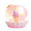 Serie Princesa Sirena del Océano Princesa Concha de Perla Atmósfera Lámpara de Estrella Adorno Pequeño de Escritorio Lámpara de Iluminación para Dormitorio