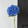 Flores de hortensia artificiales realistas estilo coreano con un toque de alta gama, flores artificiales realistas para decoración del hogar y la sala de estar, flores artificiales de calidad de exportación