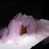 Tela de malla de hilo de niebla de hadas ins, suave, hecha a mano, bricolaje, color sólido, velo de encaje, tela de tul transparente para ropa