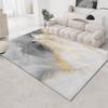Tapete doméstico retrô desgastado de veludo cristal transfronteiriço, tapete de chão para sala de estar, tapete abstrato para sofá e mesa de centro, tapete para quarto, resistente a manchas