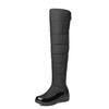 Botas de algodón espacial con plumón, botas altas de algodón, botas de invierno forradas de felpa engrosada, talla 35-40, botas de nieve HX-61