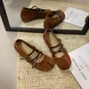 Zapatos Mary Jane vintage coreanos de estilo suave, nuevo modelo de verano para ir al trabajo, con aumento de altura interno, zapatos de trabajo suaves y cómodos