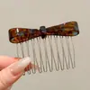 Pente de cabelo penteado de cabeça para baixo novo grampo de cabelo com franja de laço antiderrapante caveira alta estiloso moderno grampo de cabelo lateral com mechas acessório de cabelo