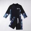 Traje de Banho Infantil de Duas Peças para Meninos, Roupa de Banho de Manga Longa e Shorts, Traje de Surfe, Roupa de Banho Conservadora
