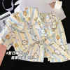 Conjunto de Tres Piezas de Pijamas Infantiles para Niñas, Algodón Nube, Estilo Princesa Primavera y Verano, Nuevo Estilo 2026, Manga Corta, Ropa de Casa Dulce y Linda para Niñas