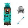 Kayak, Kayak, Canoa, Bote de Rafting Moldeado por Rotación, Kayak Doble Portátil para Pesca