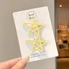 Pinzas para el pelo de estrella de colores dulces para niños, Pinzas de pato para el flequillo lateral de las niñas, Accesorios para el pelo