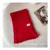 Estilo Coreano Caliente Protección para el Cuello Etiqueta de Tela Bufanda Estilo Occidental Simple Bufanda Suave y Sedosa con Borlas para Niños Nuevo Estilo de Invierno Niños y Niñas