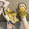 Zapatos deportivos casuales versátiles para personas menudas, zapatos de papá, nuevo estilo de moda 2026 con doble cordón, suela ultragruesa para otoño