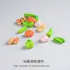 Serie de Verduras Miniatura Juguetes de Comida Realistas Pegamento de Crema para Manualidades Funda de Teléfono Llavero Accesorios para el Cabello Adornos de Resina Accesorios