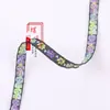 Ribete de jacquard de seis pétalos de color contrastante estrecho de 0,8 cm para ropa, decoración del hogar, cortinas, varias decoraciones de bricolaje G3739