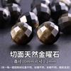 Tao Cortado Obsidiana Dorada Cuentas Sueltas Pulsera DIY Cuentas con Cuentas Semiacabadas Cuentas de 8 mm Accesorios para Pulsera de Jade Natural
