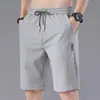 Pantalones Cortos de Seda de Hielo para Hombre Verano Delgados Modernos Sueltos Verano Niños Casual Secado Rápido Deportivos Simples Pantalones de Playa